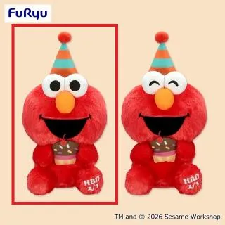 Aエルモ】セサミストリート もっちりBIGぬいぐるみ オンラインクレーン