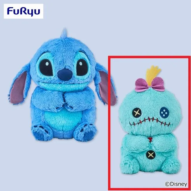 Bスクランプ】ディズニー スティッチ ぽってりおすわり 超BIG