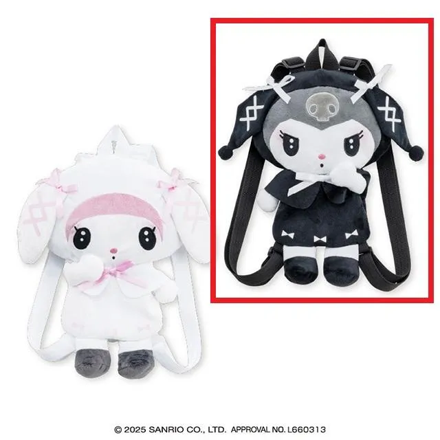 Bクロミ】マイメロディ・クロミ 月夜のメロクロぬいぐるみリュック2