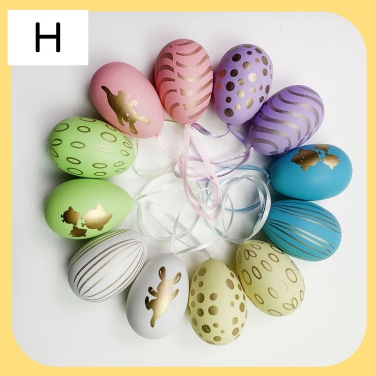 イースターエッグ 12個セット イースター飾り[品番：FQ000203745