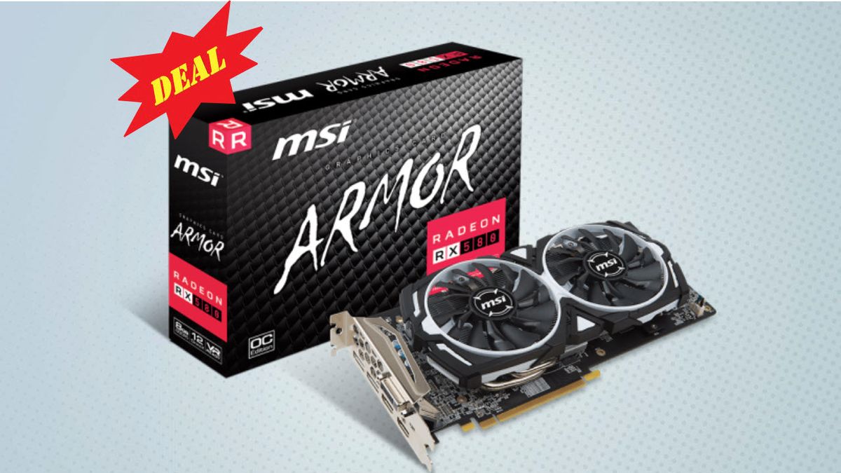 RX 580 Steal: MSI Radeon RX 580 Armor 8G OC Selling for $180