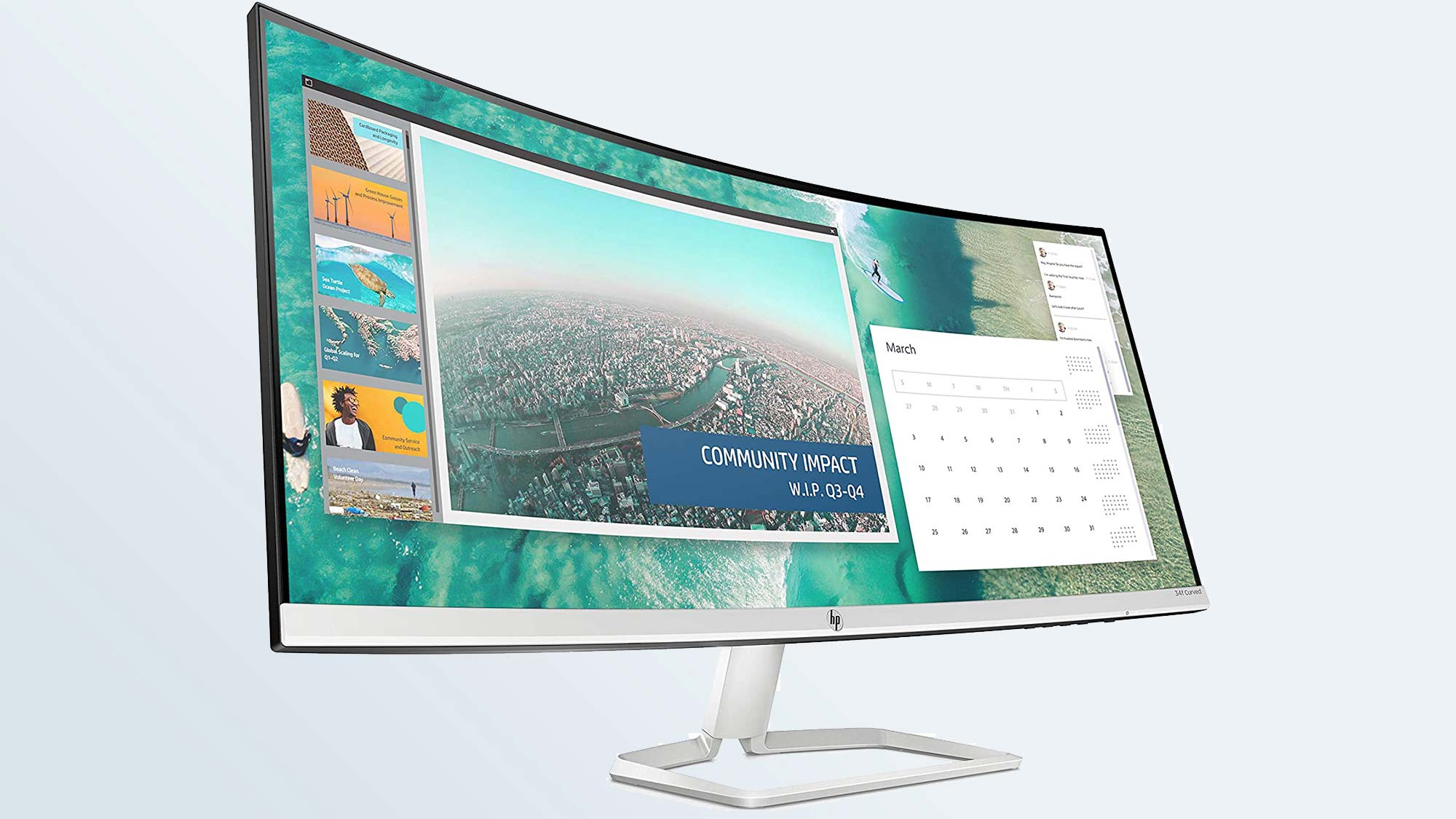 HP 34f Curved Display review | Tom's Guide