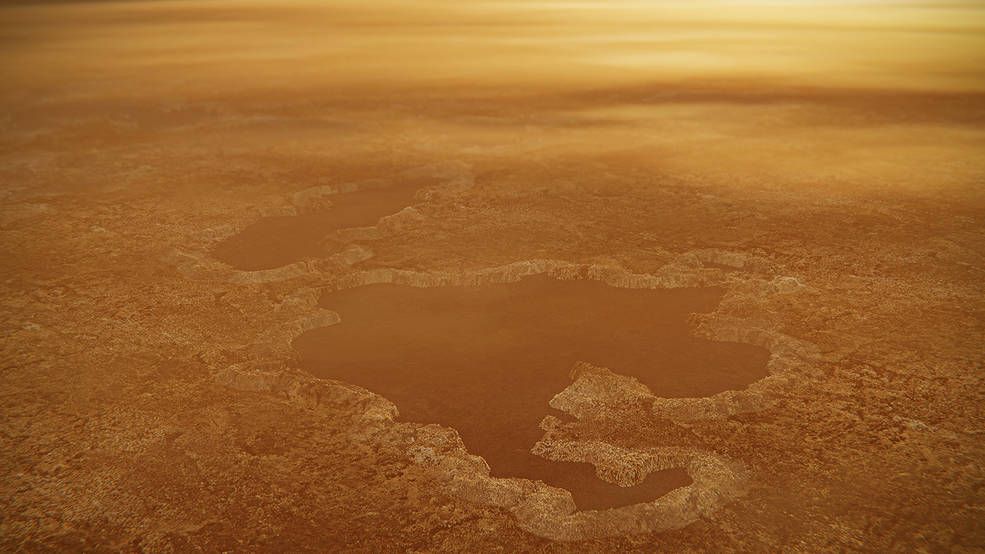 Some of Saturn Moon Titan's Methane Lakes May Sit in 'Explosion