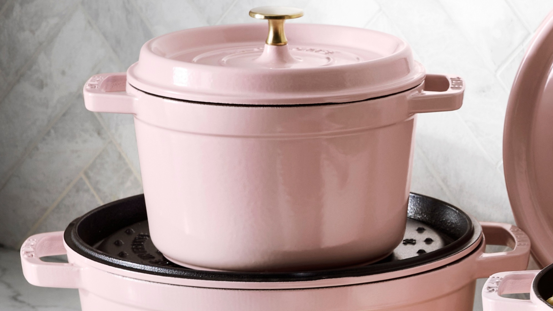 STAUB's new colorway is pretty in pink and perfect for Valentine's