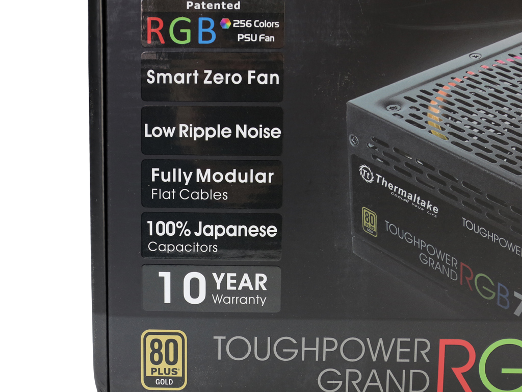 Thermaltake TPG-0750F-R PSU: Unboxing Photos