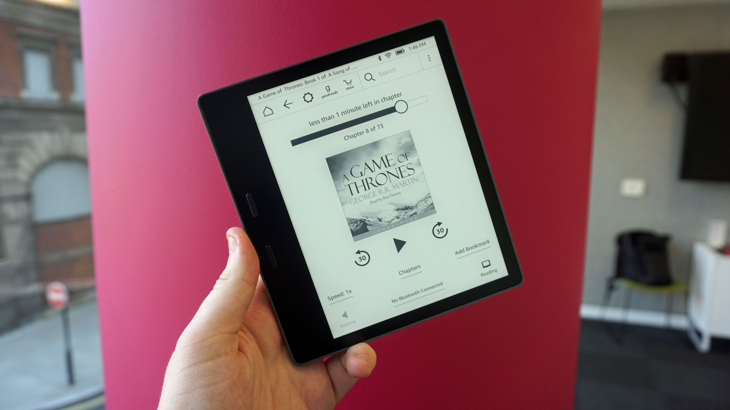 Amazon's new Kindle Oasis is all-metal and can play your