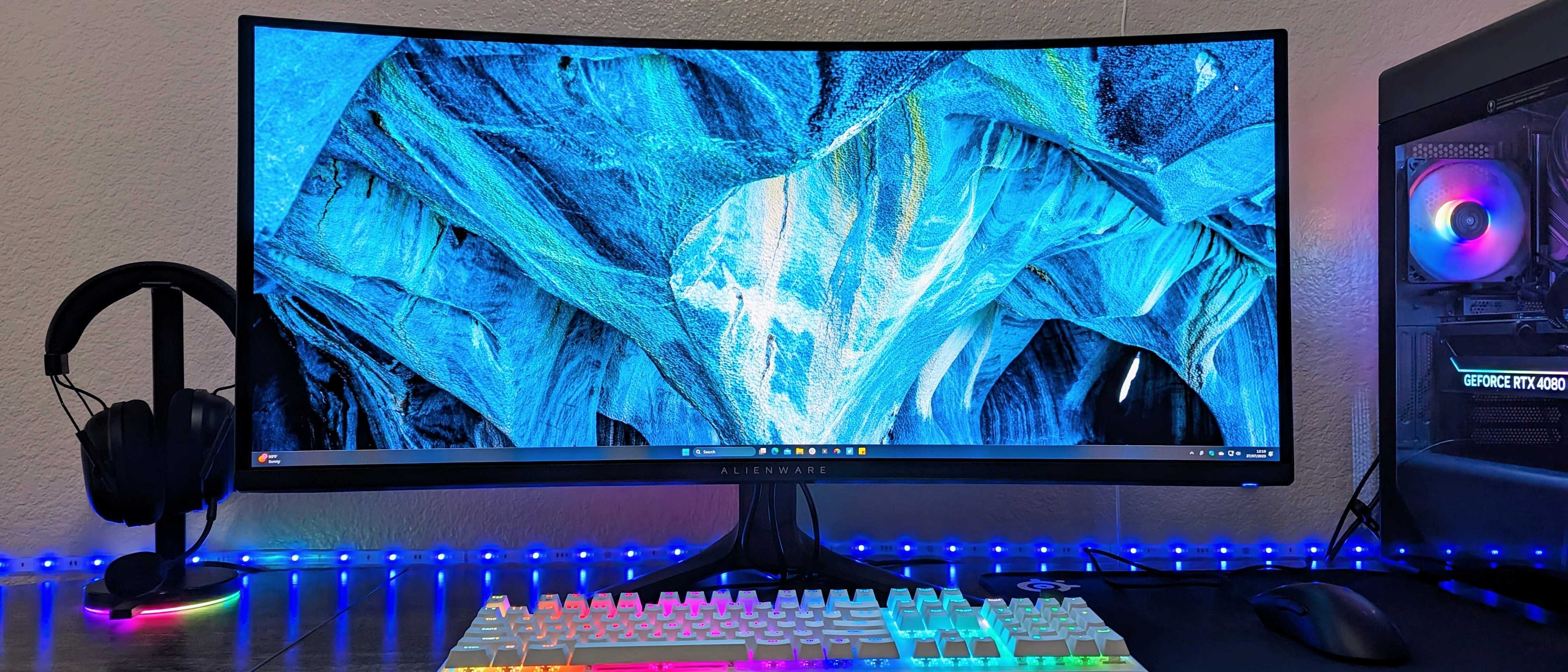 Alienware AW3423DWF curved QD-OLED gaming monitor review | Windows