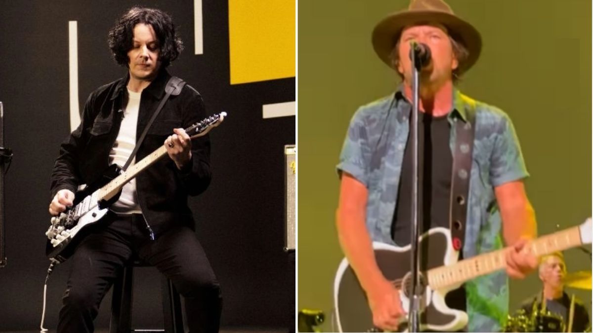 Eddie Vedder uses Jack White's signature to play Pearl Jam song
