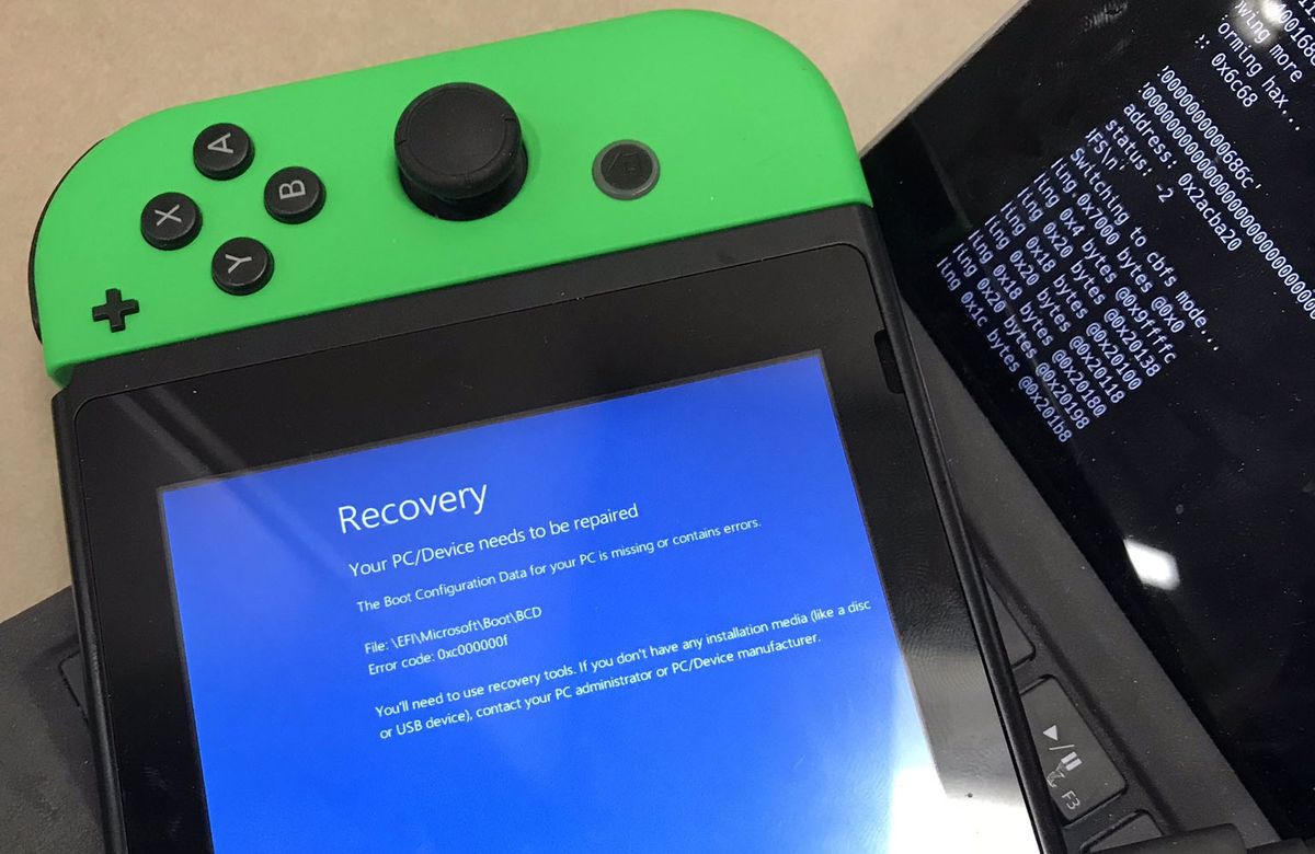 Developer tries installing Windows 10 on a Nintendo Switch, is met