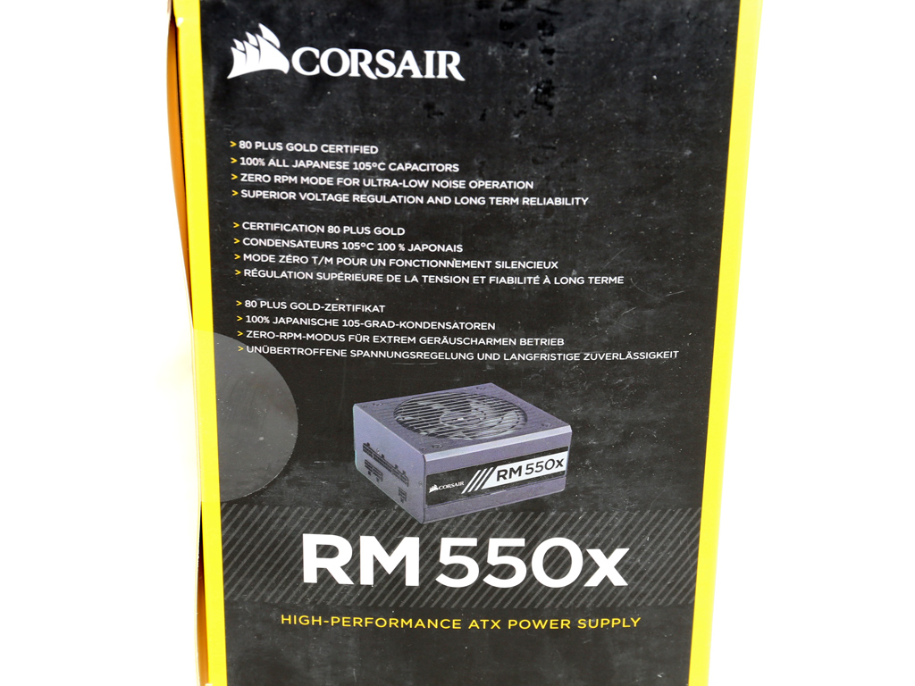 Corsair RM550x PSU: Unboxing Photos