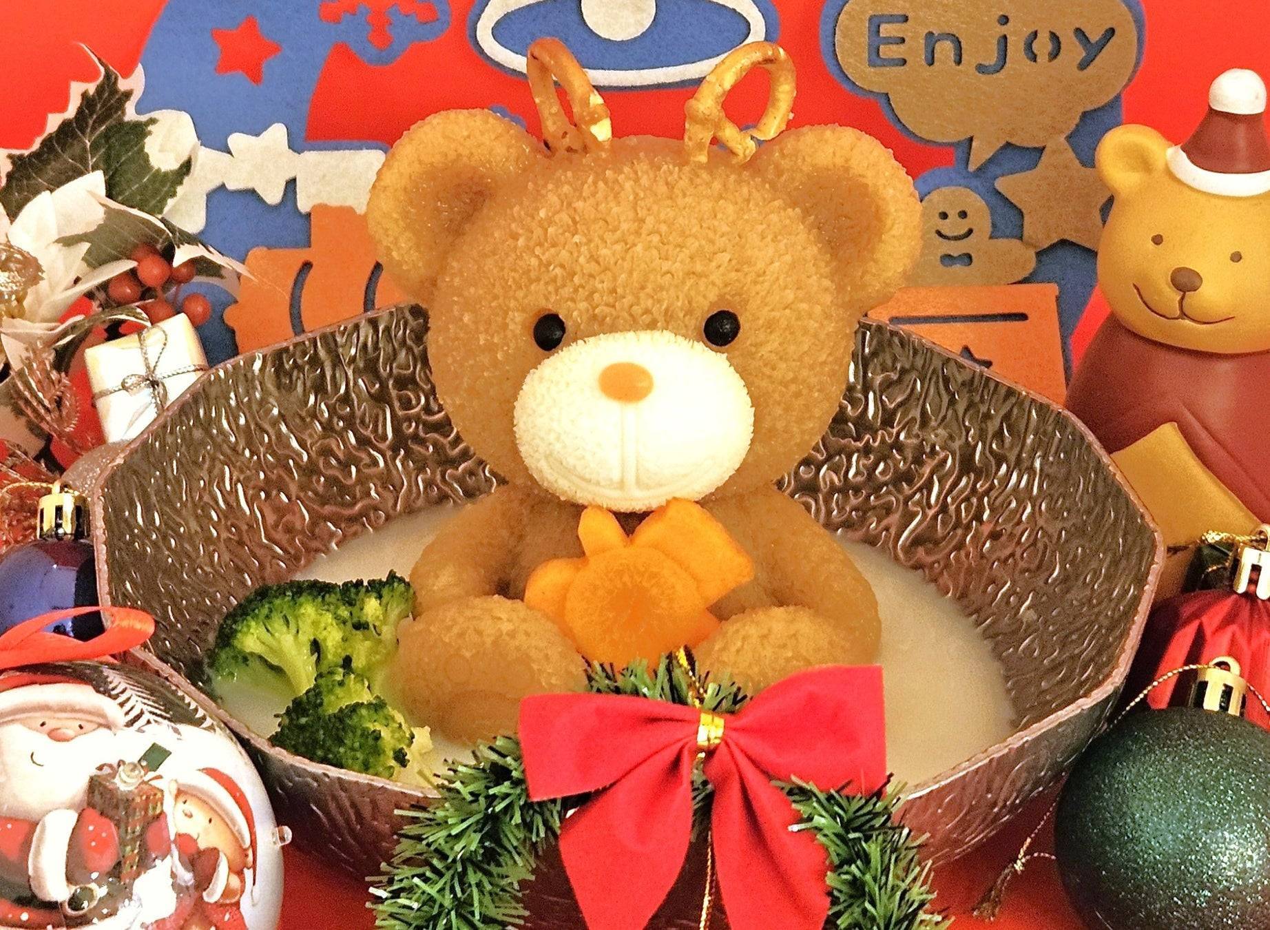 トナカイくまちゃん登場！くまちゃん温泉のクリスマス限定プランが12月