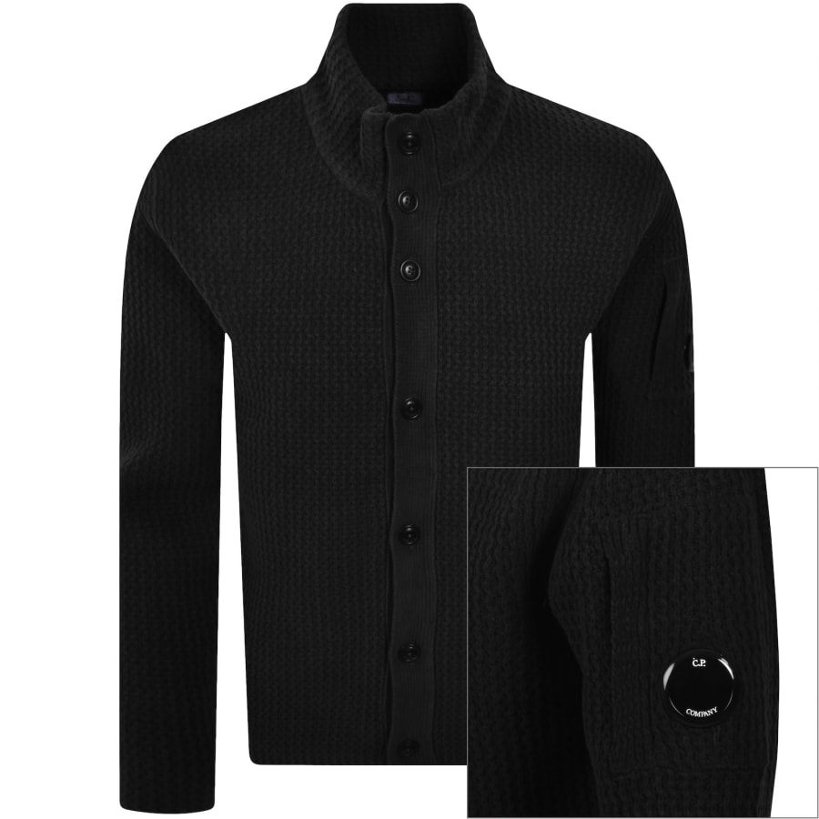 CP Company Knit Cardigan Black | Mainline Menswear us