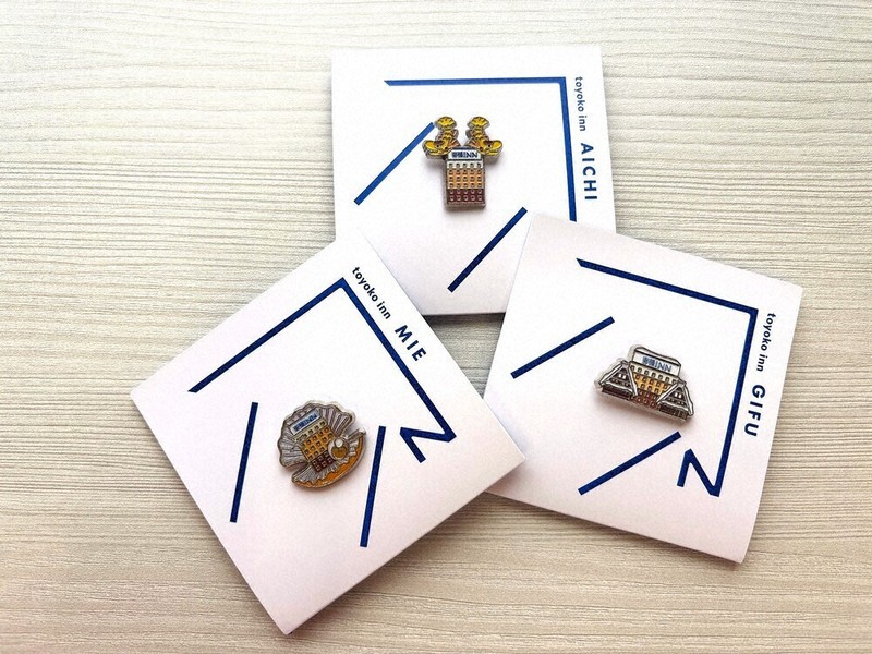 シャチホコ・真珠・合掌造り ご当地バッジ販売 来年創業40周年「東横