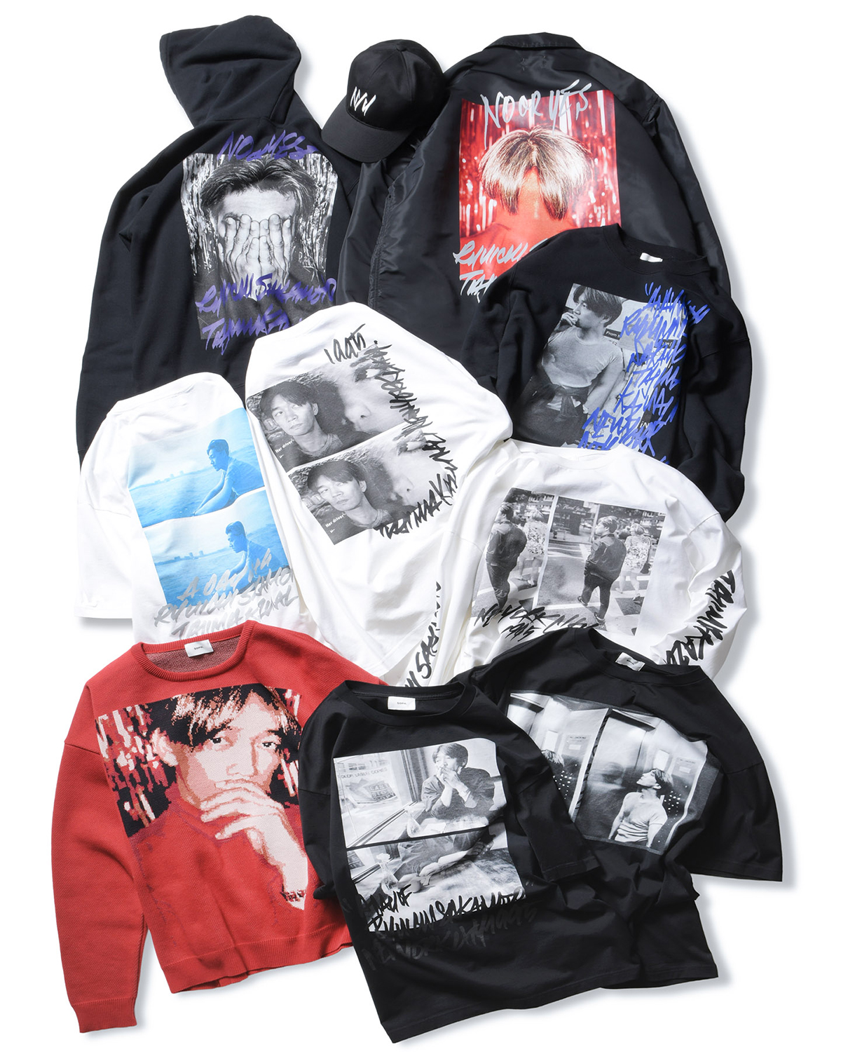 田島一成と坂本龍一が過ごした貴重な1日をプリント。SOPH.と田島一成の