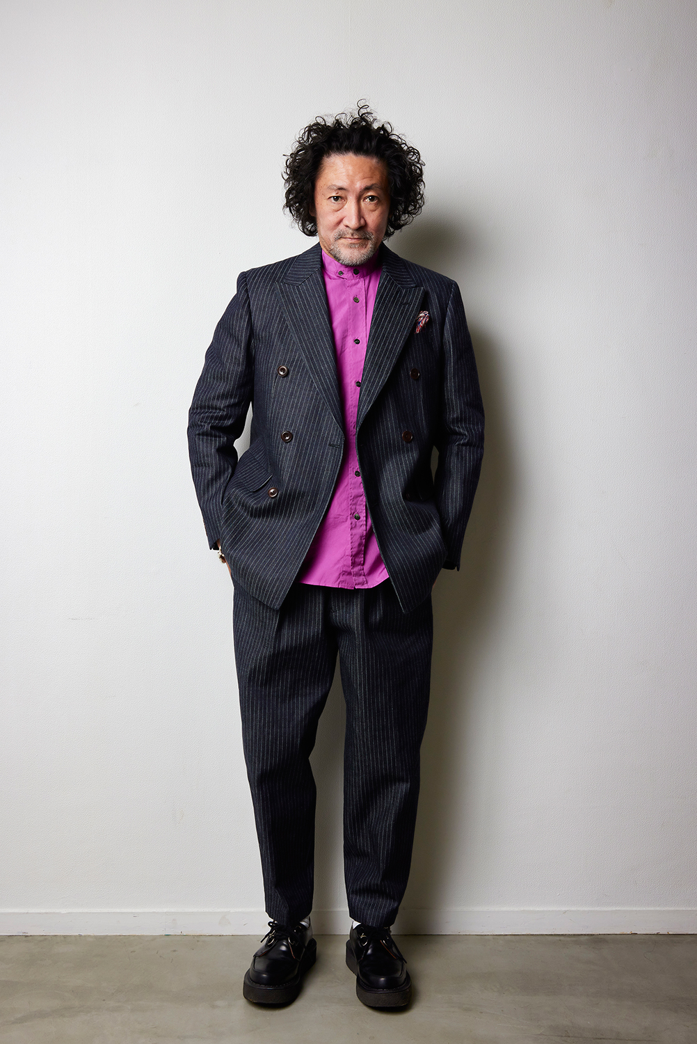 Scye × The Stylist Japanのデニムスーツ