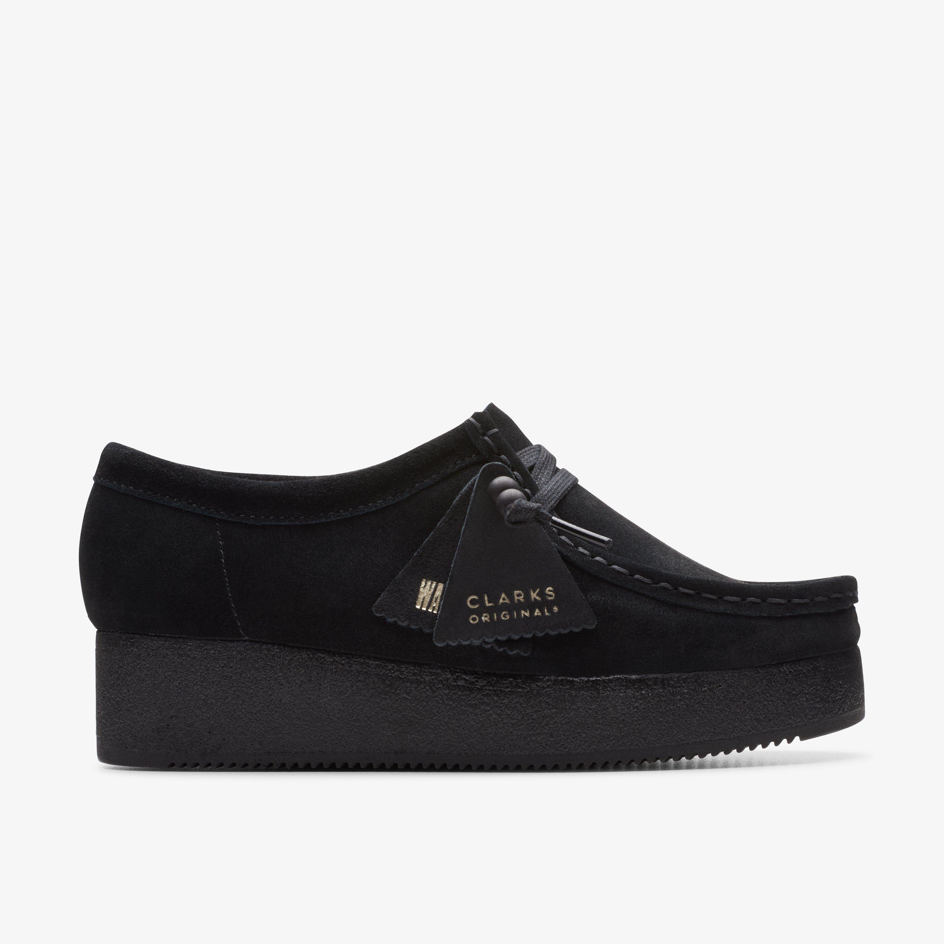 Women's Wallacraft Bee Black Suede Moccasins | Clarks