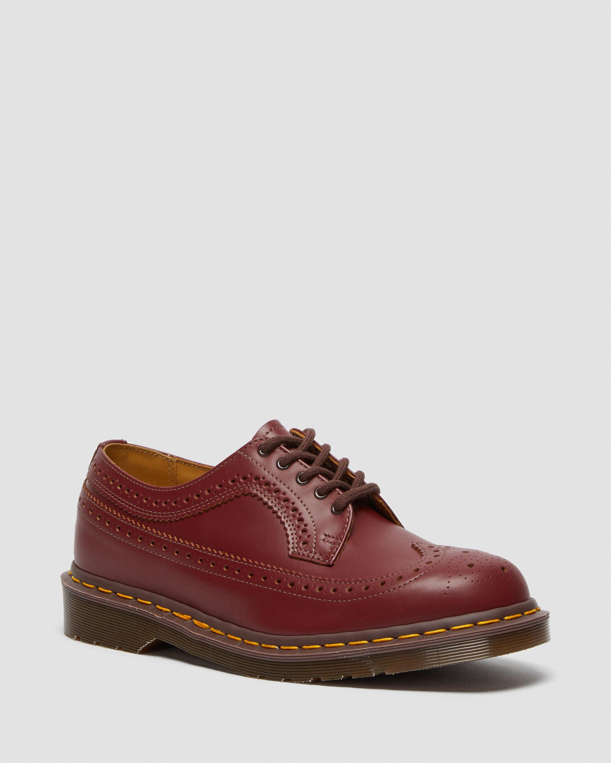 Scarpe Brogue vintage 3989 in pelle Quilon di colore Rosso | Dr