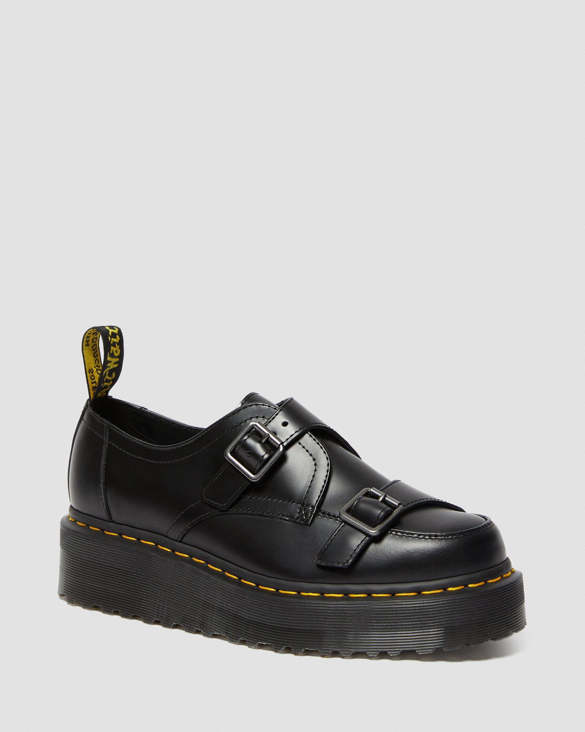 Sidney Monk Strap Creeper Platform Shoes in Black | Dr. Martens
