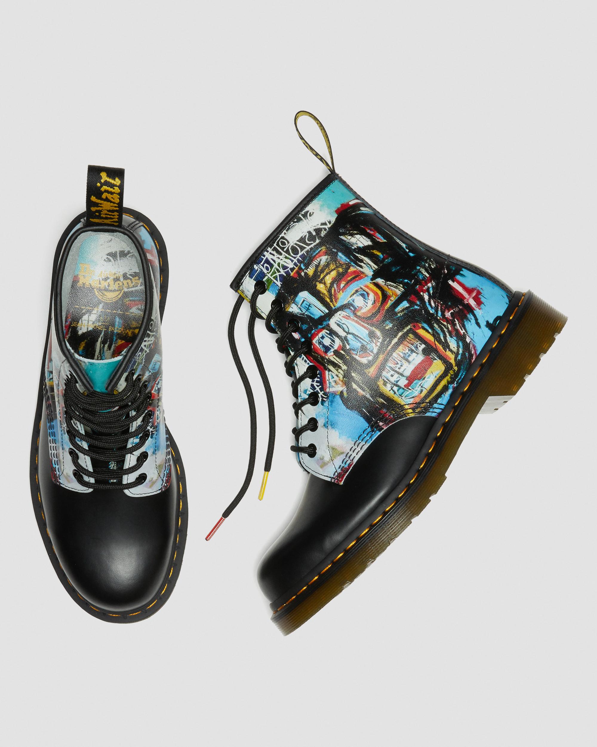 1460 Basquiat Leather Lace Up Boots​ in Black | Dr. Martens