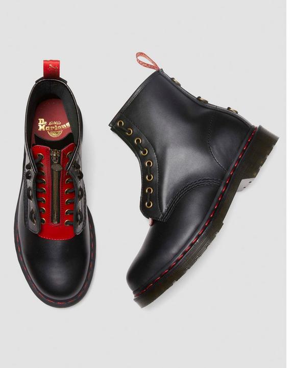 1460 Year of the Rabbit Leather Lace Up Boots in Black | Dr. Martens