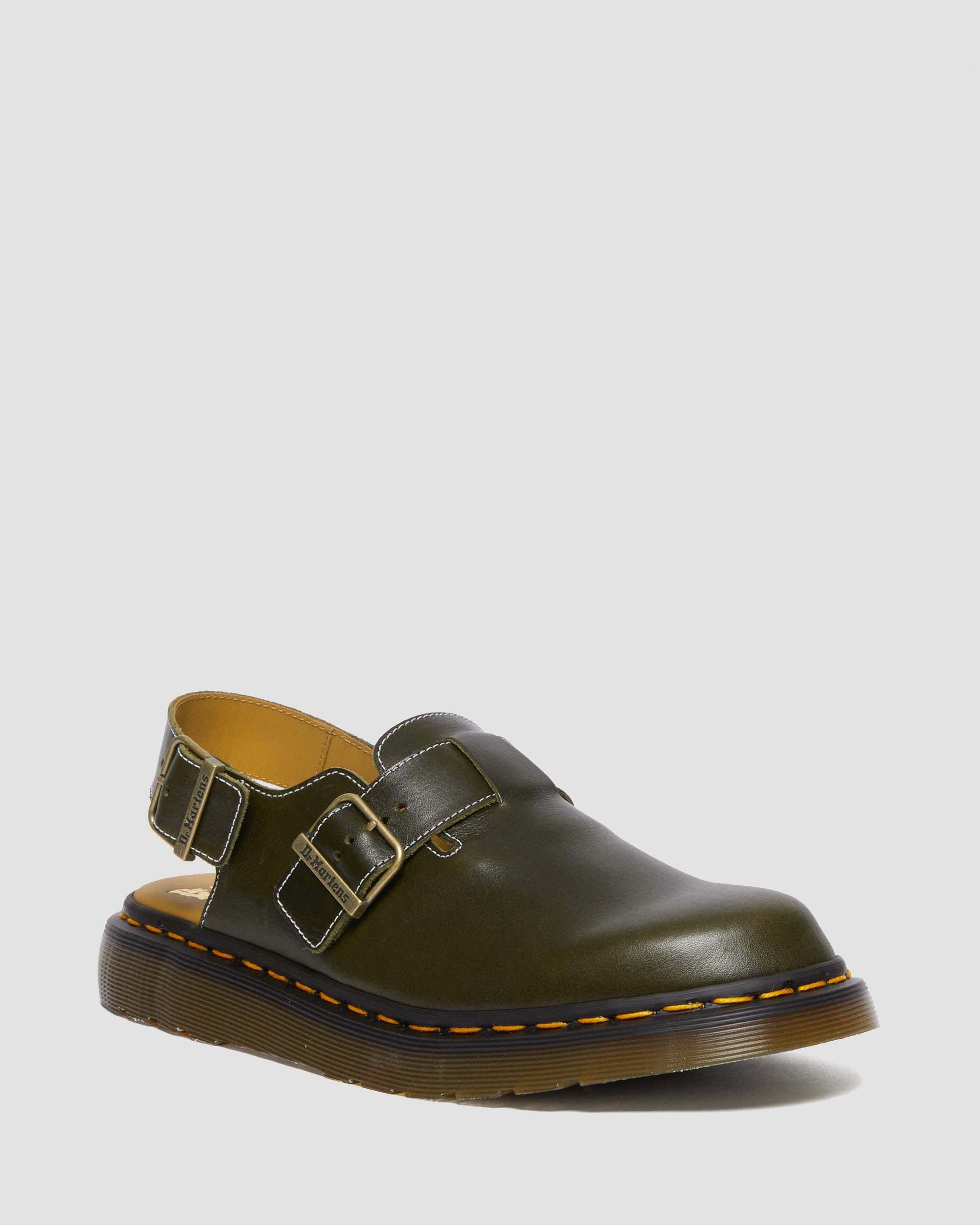 Jorge II BT21 Leather Slingback Mules in Black | Dr. Martens