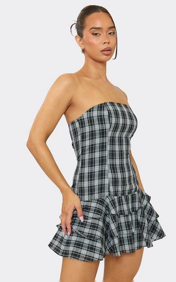 Long Sleeve Ruched Mini Shirt Dress In Blue Pinstripe | EGO US | EGO