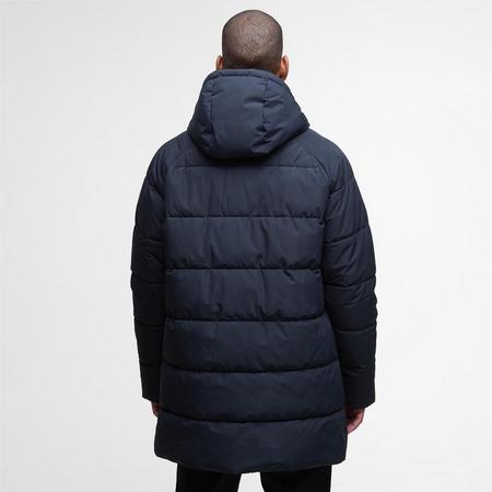 Barbour Men's Bedale Hooded Long Sleeve Long Puffer Jacket