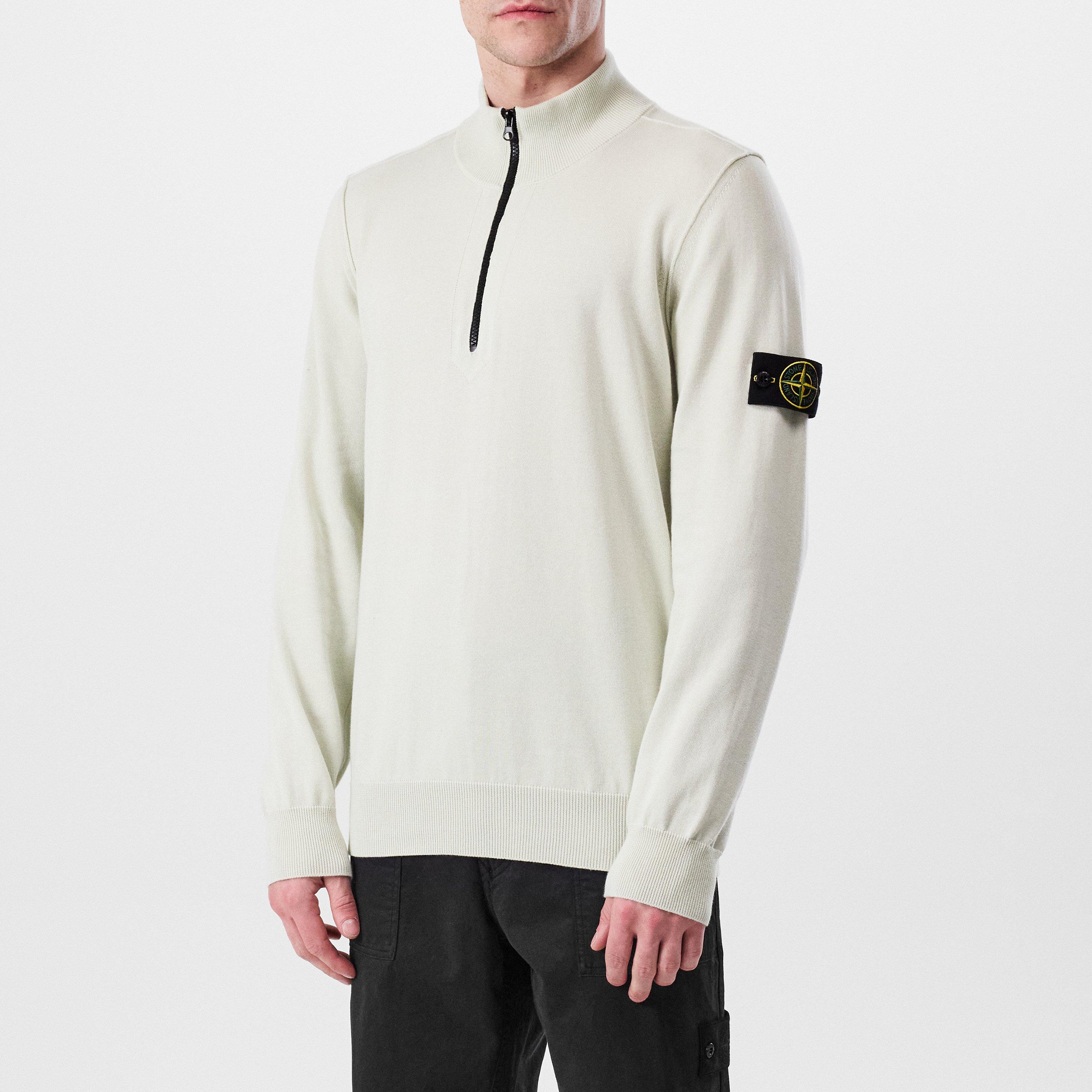 Stone Island Quarter Zip Knit Sweater | Cruise Fashion