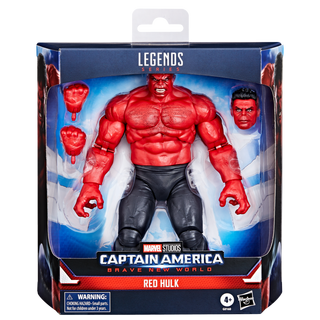 Marvel Legends Red Hulk 6-Inch Deluxe Action Figure Toy - Hasbro Pulse