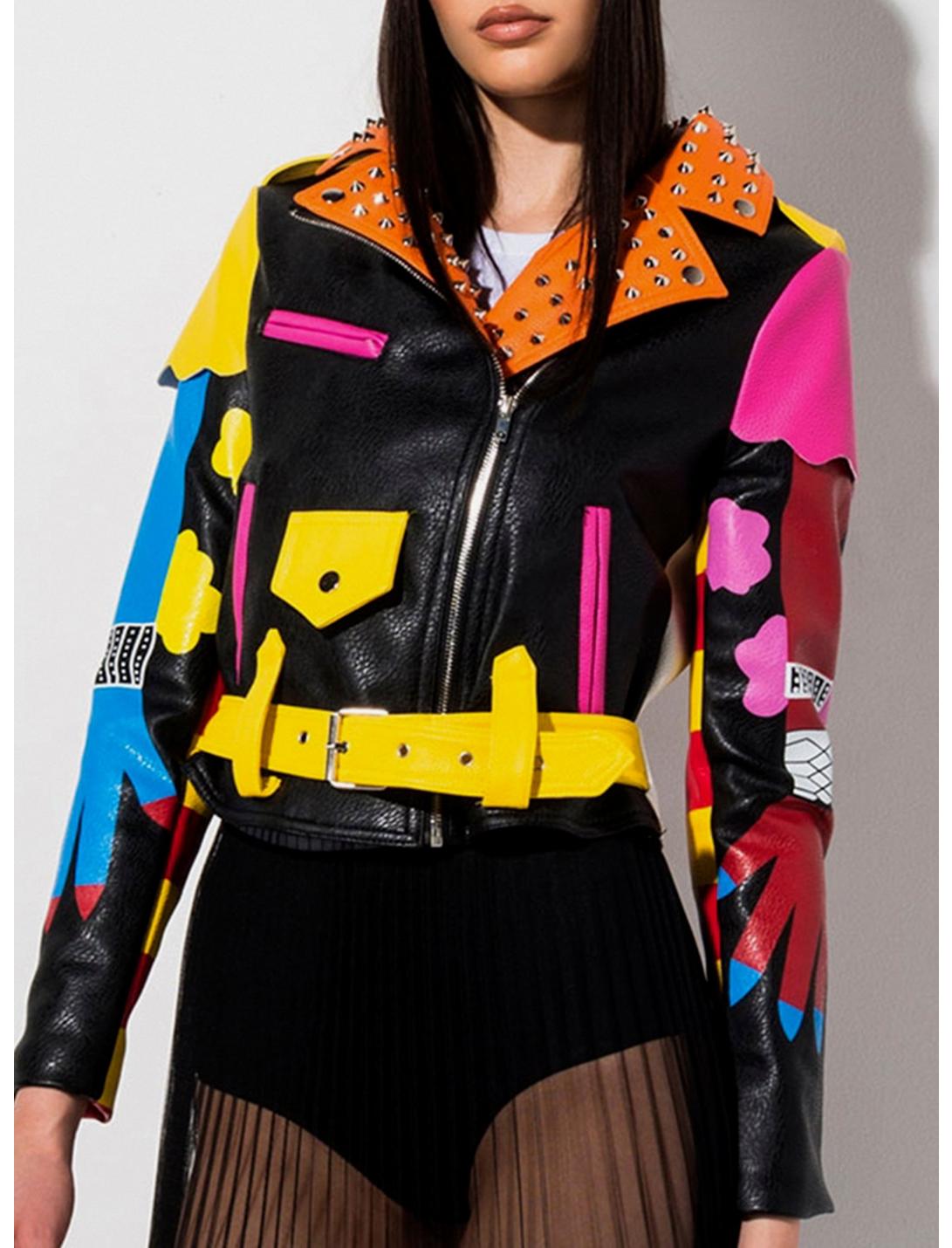 Azalea Wang Graffiti Kisses Vegan Leather Moto Jacket | Hot Topic