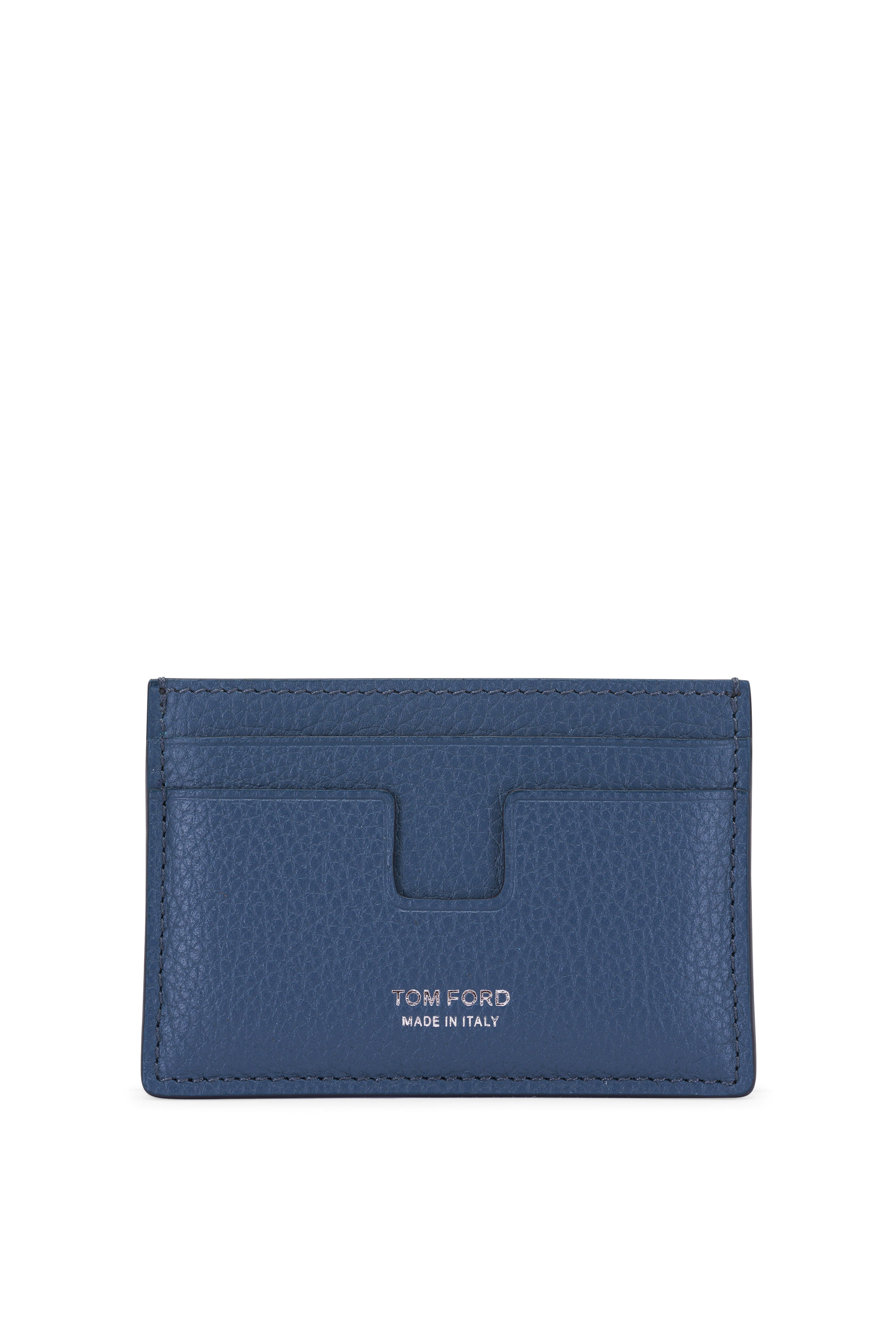 Tom Ford - Indigo Grain Leather Card Case | Mitchell Stores