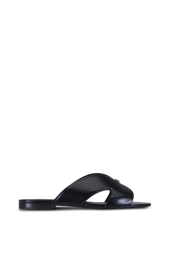 Bottega Veneta - Jack Lagoon Black Braided Leather Sandal