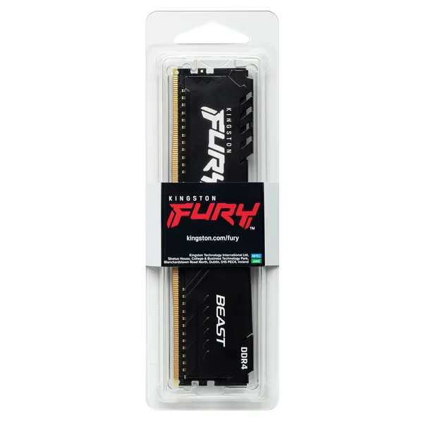 Kingston FURY Beast 32GB (2 x 16GB) DDR4 3200 MHz, CL16 Memory