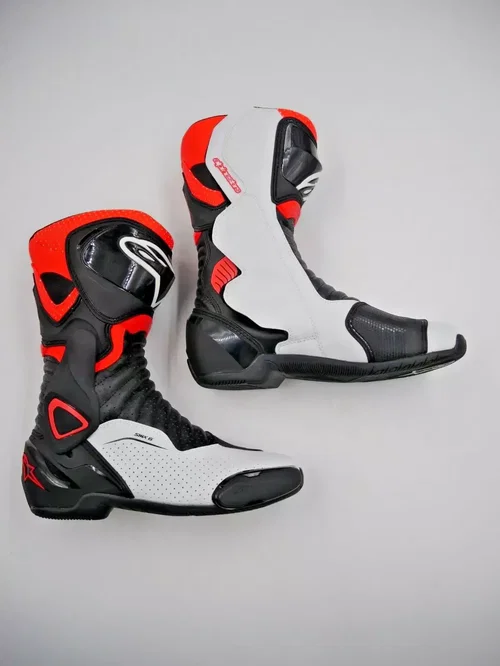 Alpinestars SMX-6 v2 Vented Boots Black/White/Red Fluorescent US