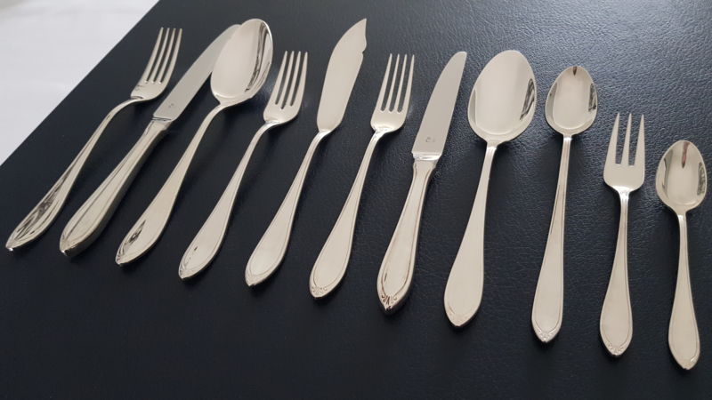 Christofle - Silver-plated Cutlery Canteen - 74-piece/6 pax