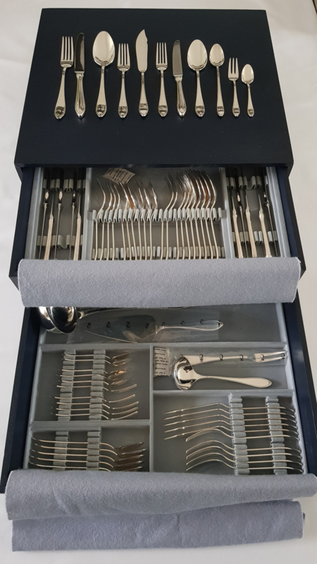 Christofle - Silver-plated Cutlery Canteen - 74-piece/6 pax