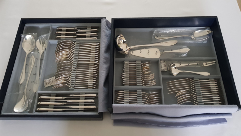 Christofle - Silver-plated Cutlery Canteen - 74-piece/6 pax