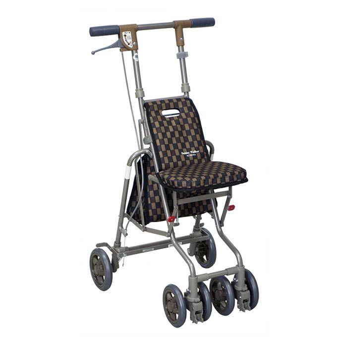 島製作所 シルバーカー サニーウォーカーAW-III B ブラウンの通販