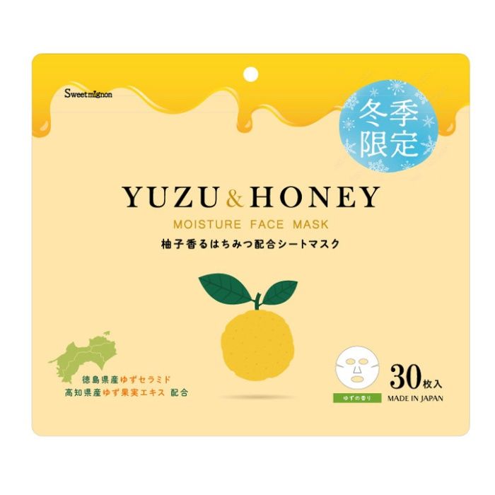 三和通商 柚子香るはちみつシートマスク 30枚入りの通販｜フェイス