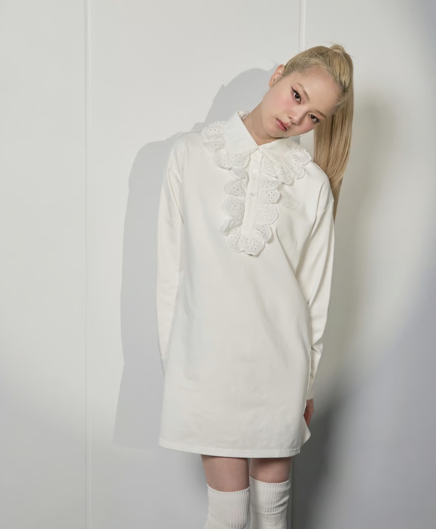 frill collar mini one-piece | ファッション通販サイト NUGU