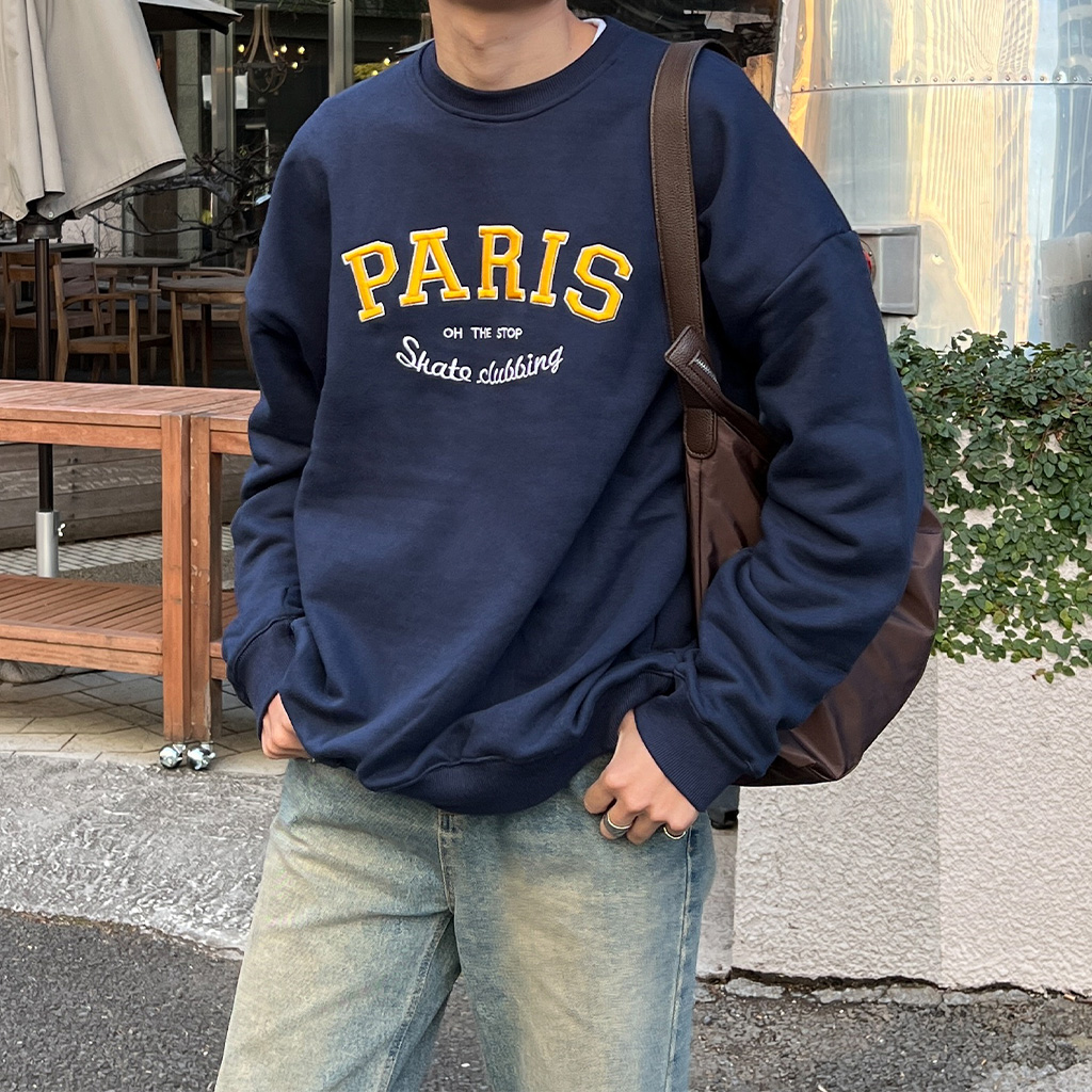 ユニセックスparisステッチスウェット | ファッション通販サイト NUGU