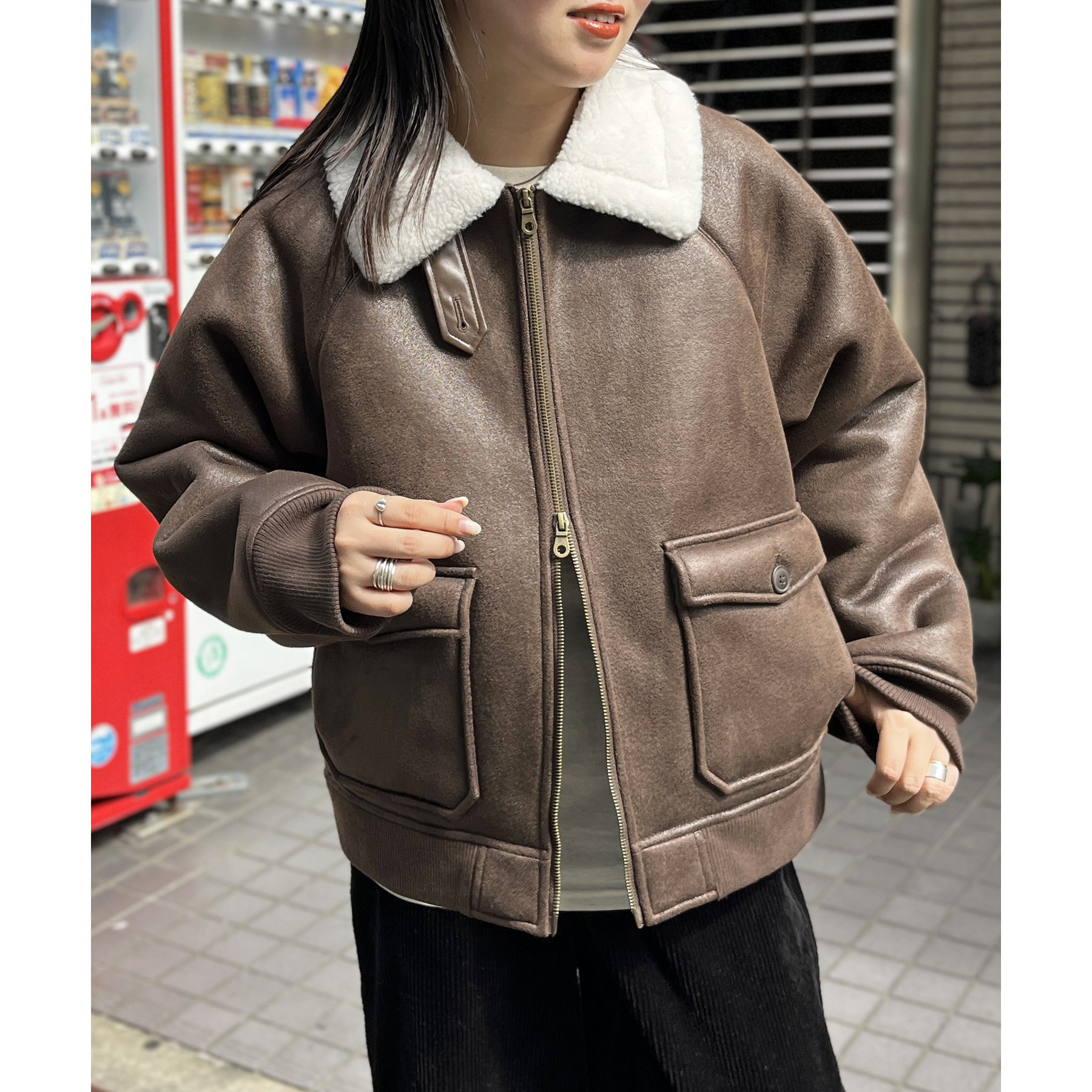 フェイクムートンA2ジャケット | ファッション通販サイト NUGU