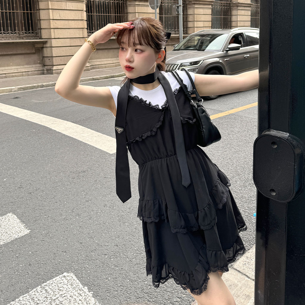 レースキャミソールミニワンピース | ファッション通販サイト NUGU