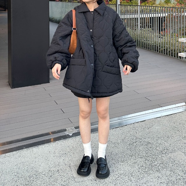 オーバーフィットキルティングジャンパー | ファッション通販サイト NUGU