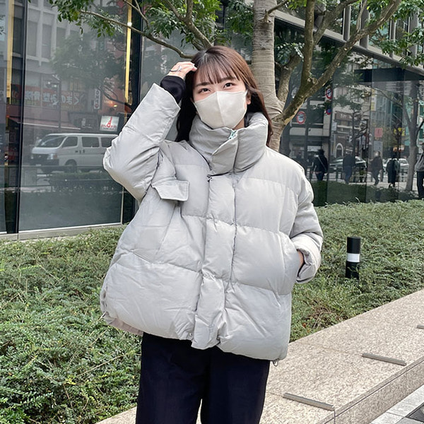 ハイネックオーバーサイズダウンジャケット | ファッション通販サイト NUGU