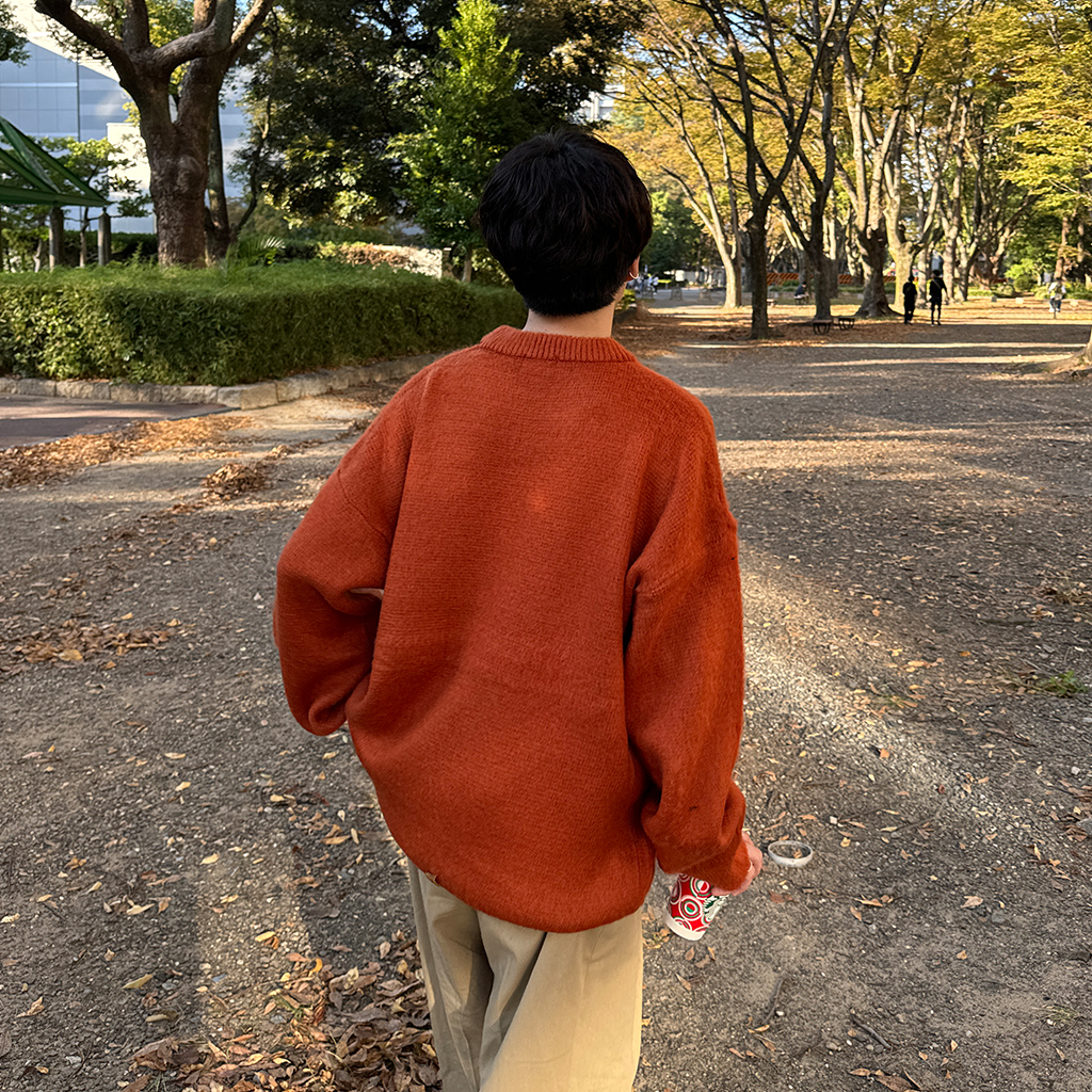 モヘアテクスチャーオーバーサイズニット | ファッション通販サイト NUGU