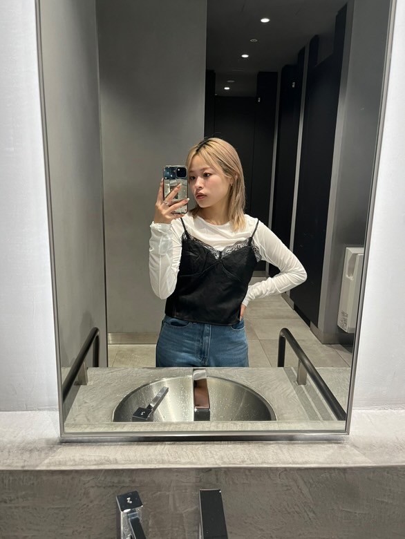 サテンレースキャミソール | ファッション通販サイト NUGU