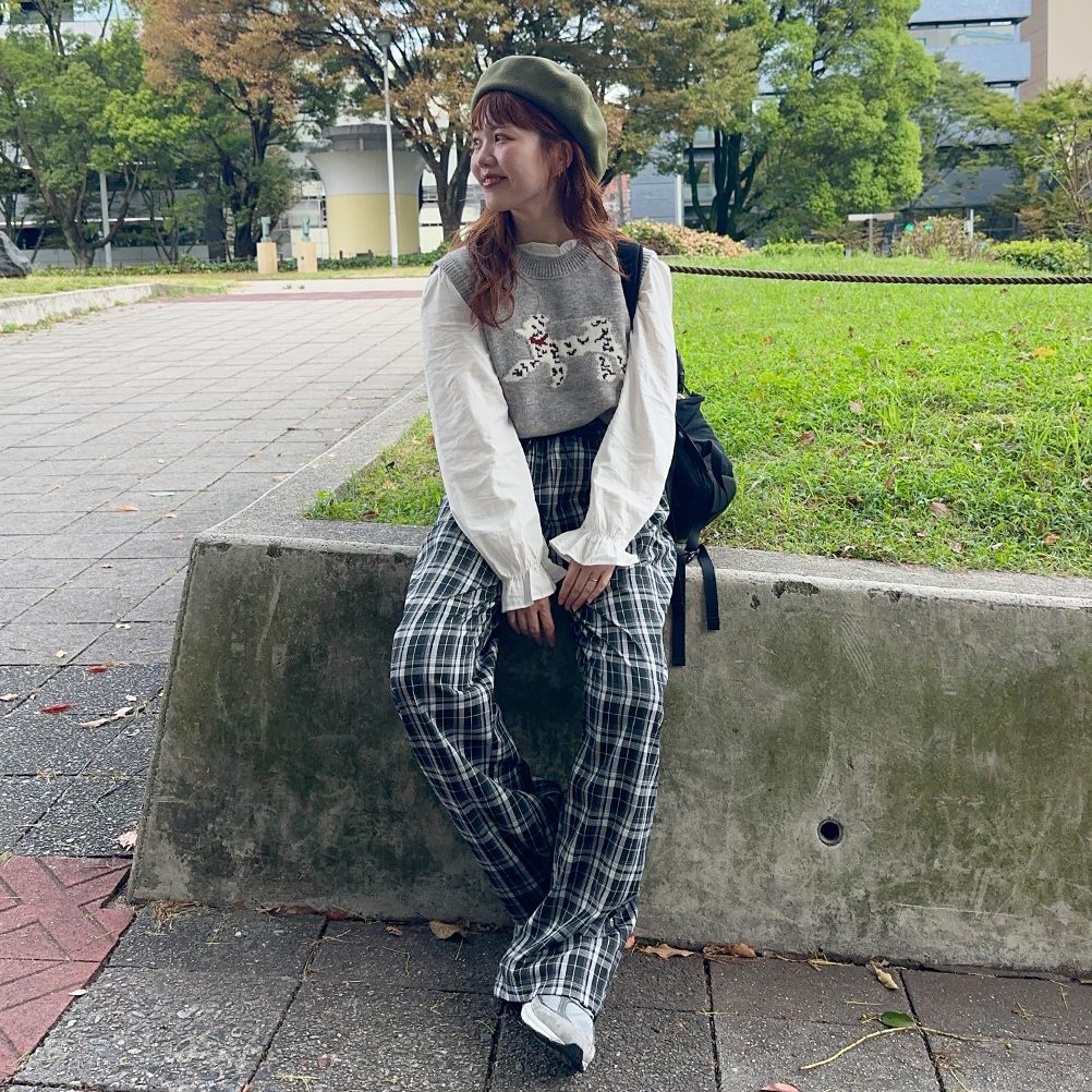 チェックワイドパンツ | ファッション通販サイト NUGU