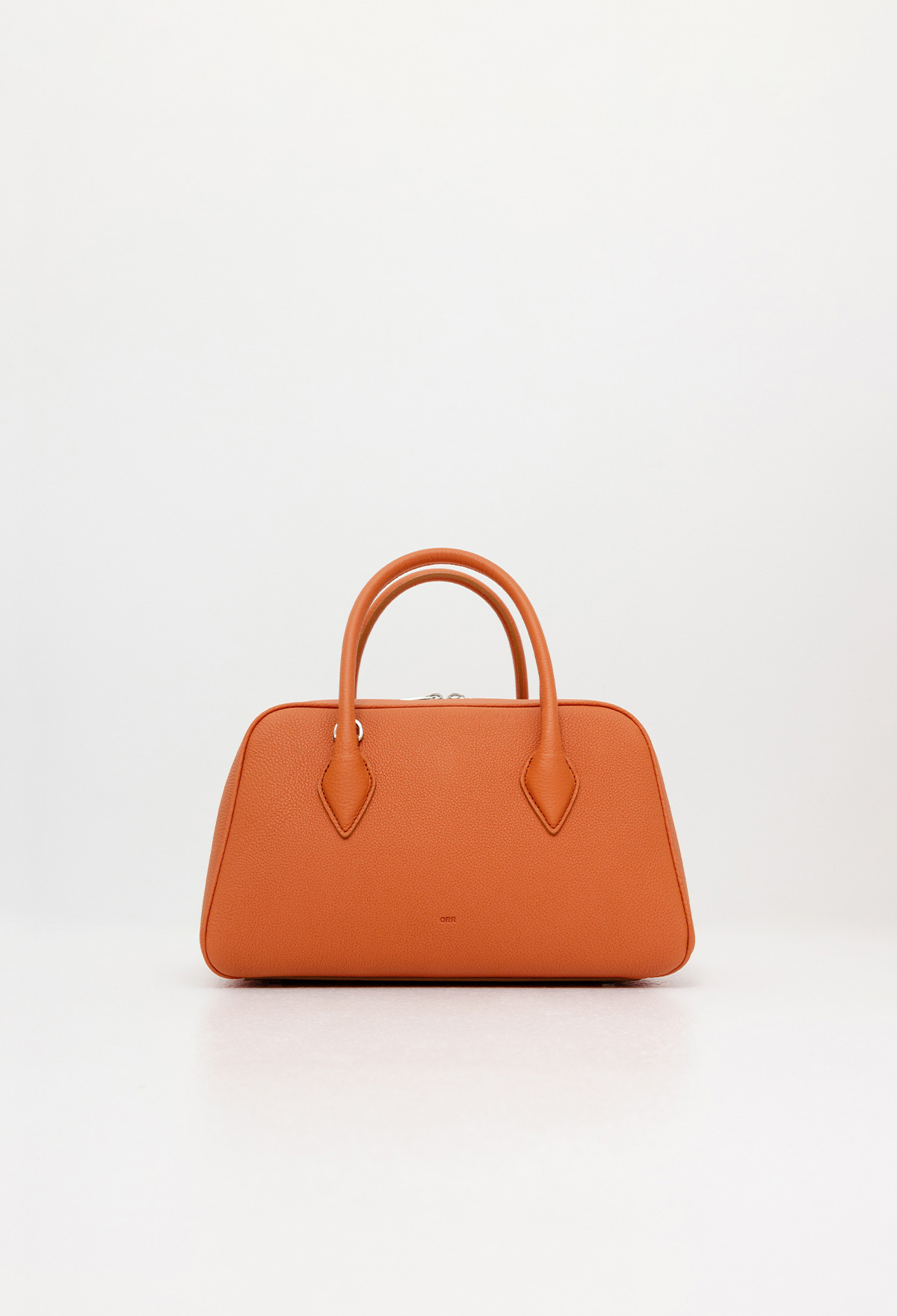 nugu ORR オレンジ レザー ハンドバッグ