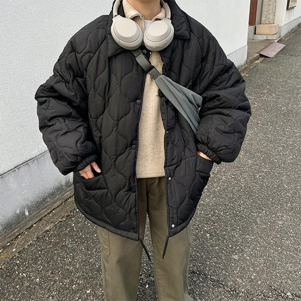 キルティングオーバーフィットジャケット | ファッション通販サイト NUGU